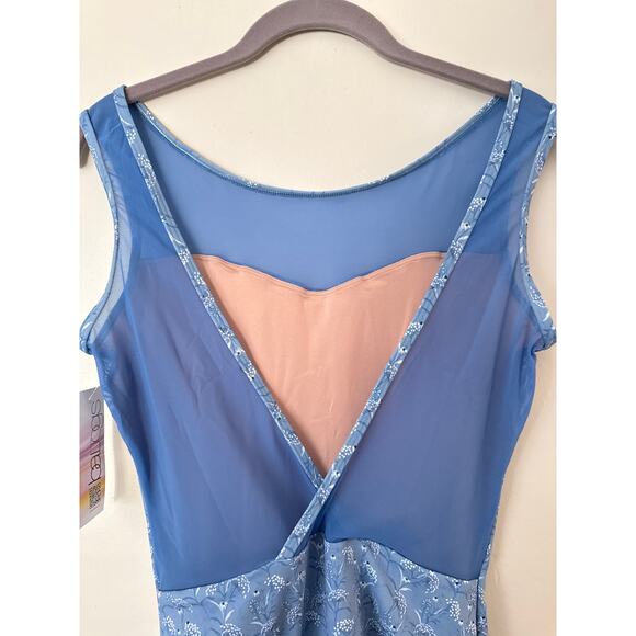 NWT BalTogs Lily of the Valley Sweetheart Tank Leotard L - Picture 6 of 7